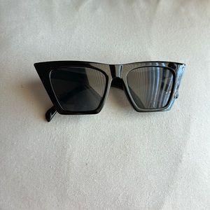 Black cat eye sunglasses